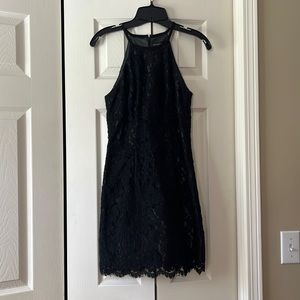 Nanette Lepore Black Lace Mini Dress